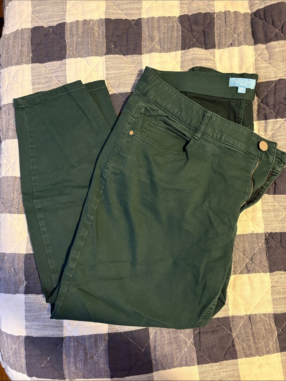 Draper James Forest Green Straight Leg Women’s Jeans